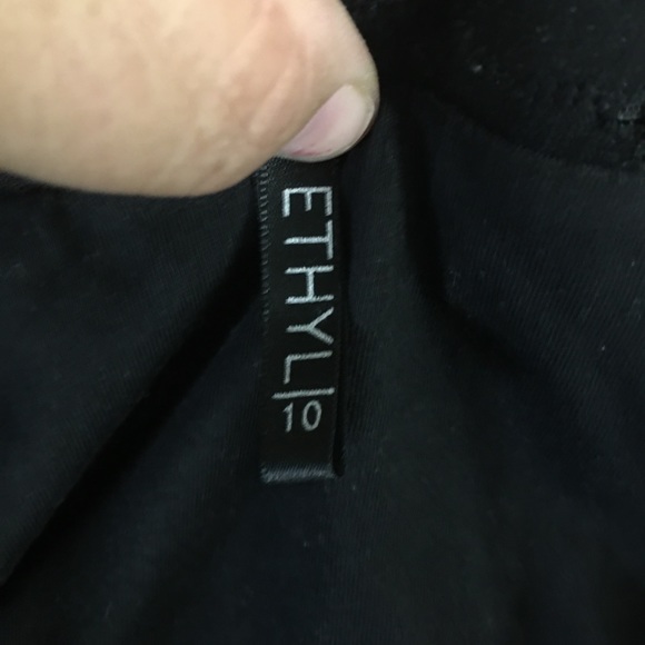 Black mid calf skirt by ETHYL - Picture 7 of 9